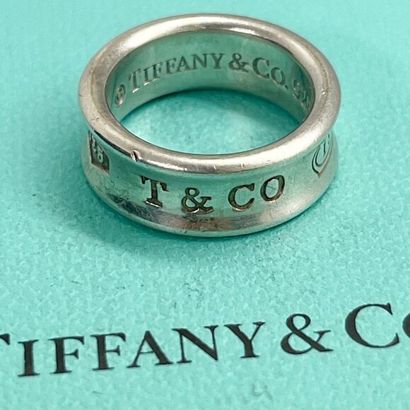 Tiffany & Co 1837 Sterling Silver Ring Band – Size 4 - Picture 6 of 8